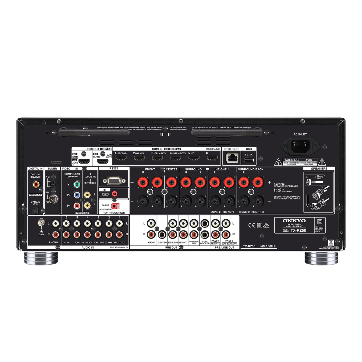 TX-RZ50 - Onkyo TX-RZ50 9.2 Channel AV Receiver | Onkyo