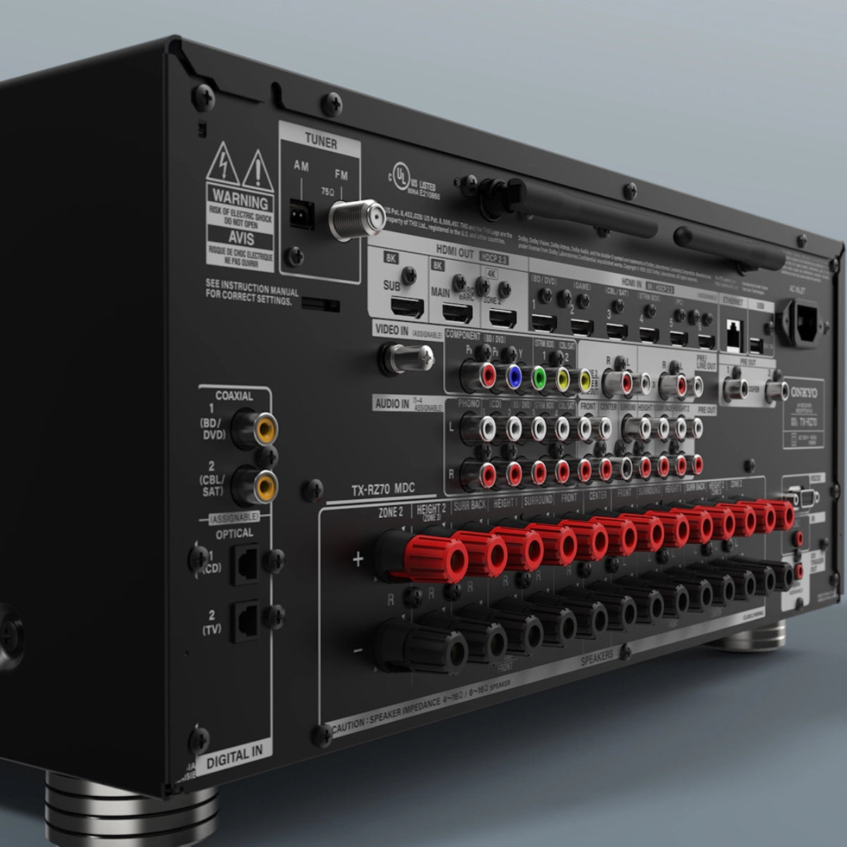 TX-RZ70 - Onkyo TX-RZ70 11.2 Channel AV Receiver