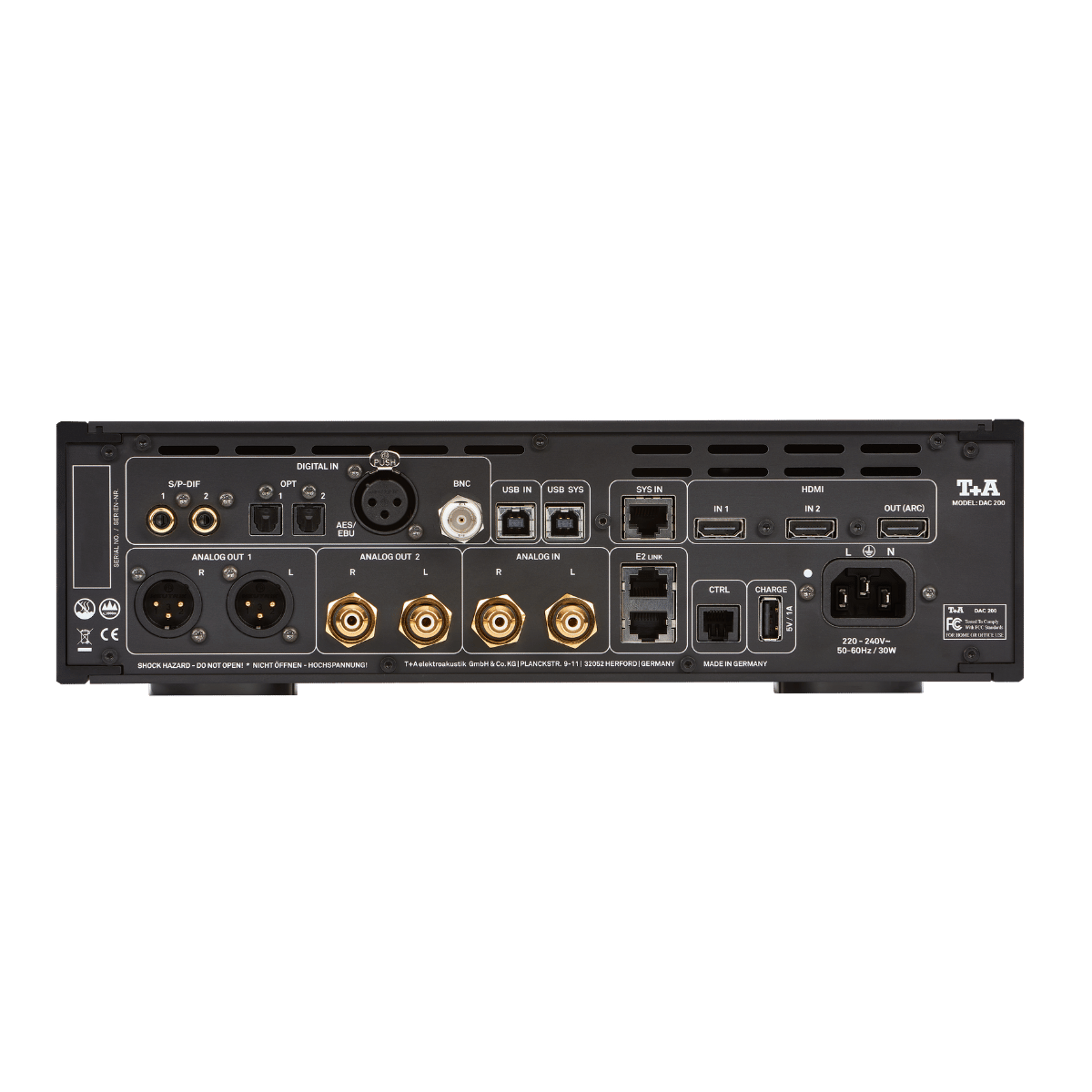 T+A Hi-Fi DAC 200 D/A Convertor Preamplifier Black #colour_black