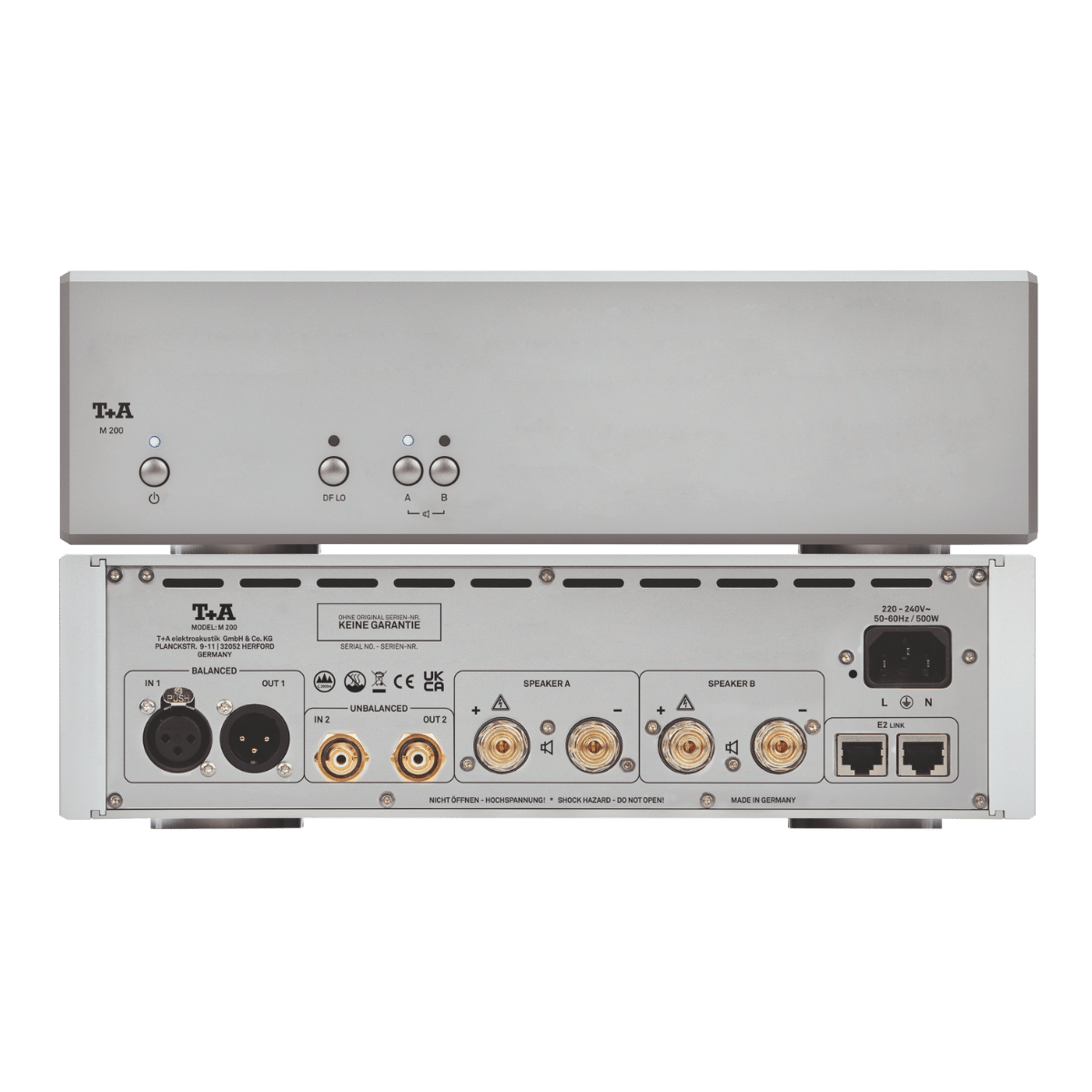 T+A Hi-Fi M 200 Mono Power Amplifier Silver #colour_silver