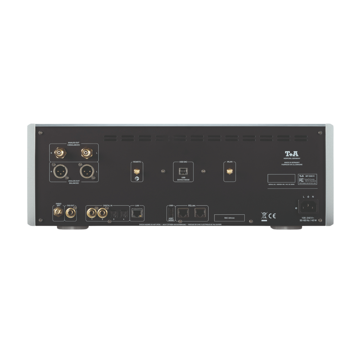 T+A Hi-Fi MP 2500 R Multi Source SACD Player Silver #colour_silver