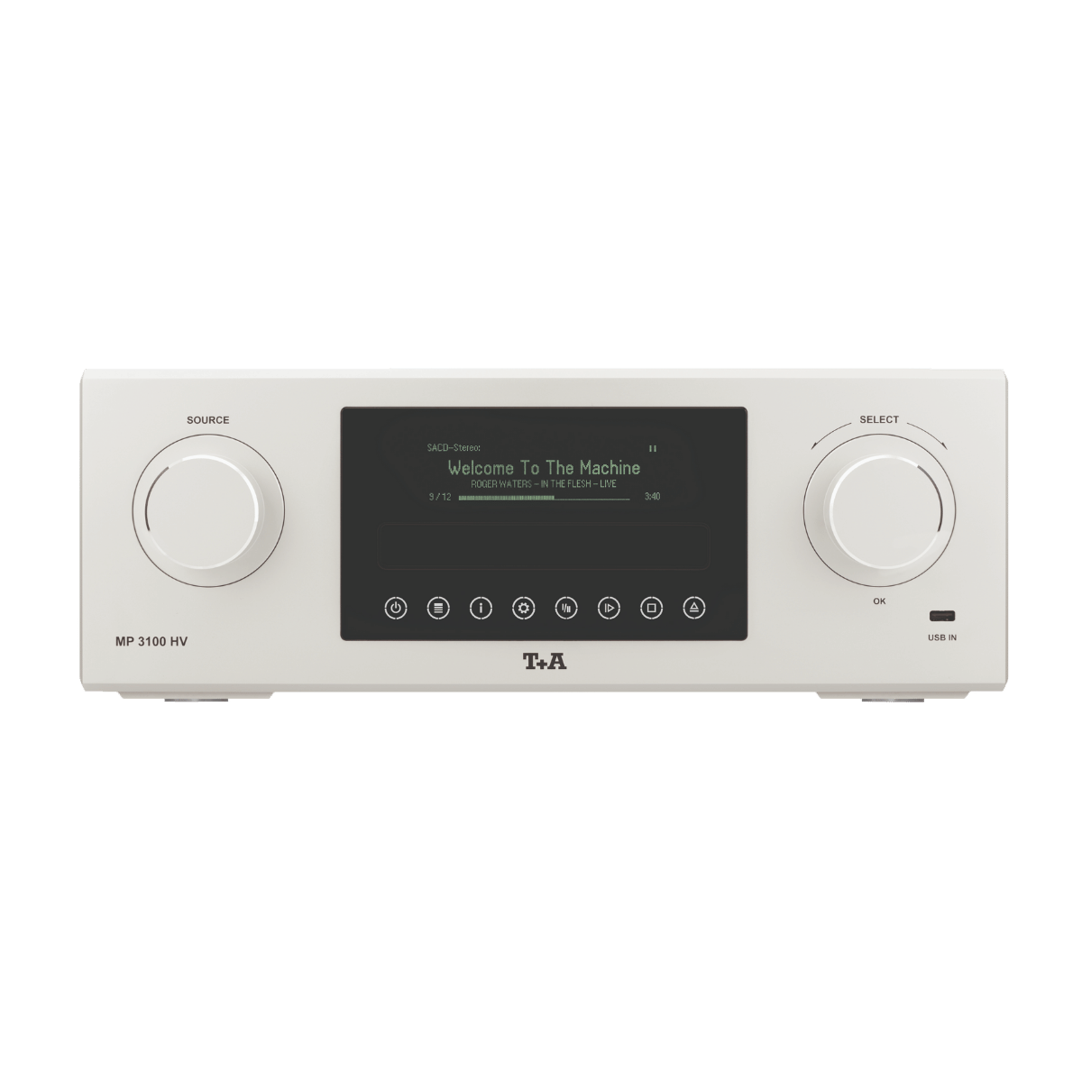 T+A Hi-Fi MP 3100 HV Multi Source SACD Player Silver #colour_silver