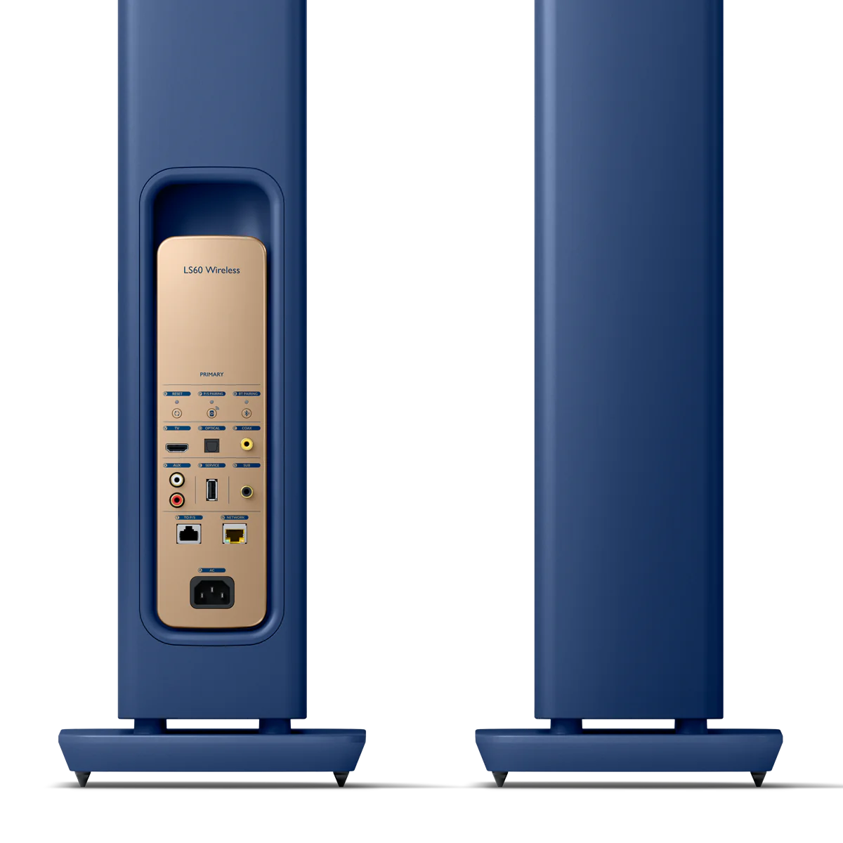 KEF LS60 Wireless | Active Floorstanding Speakers #colour_royal blue