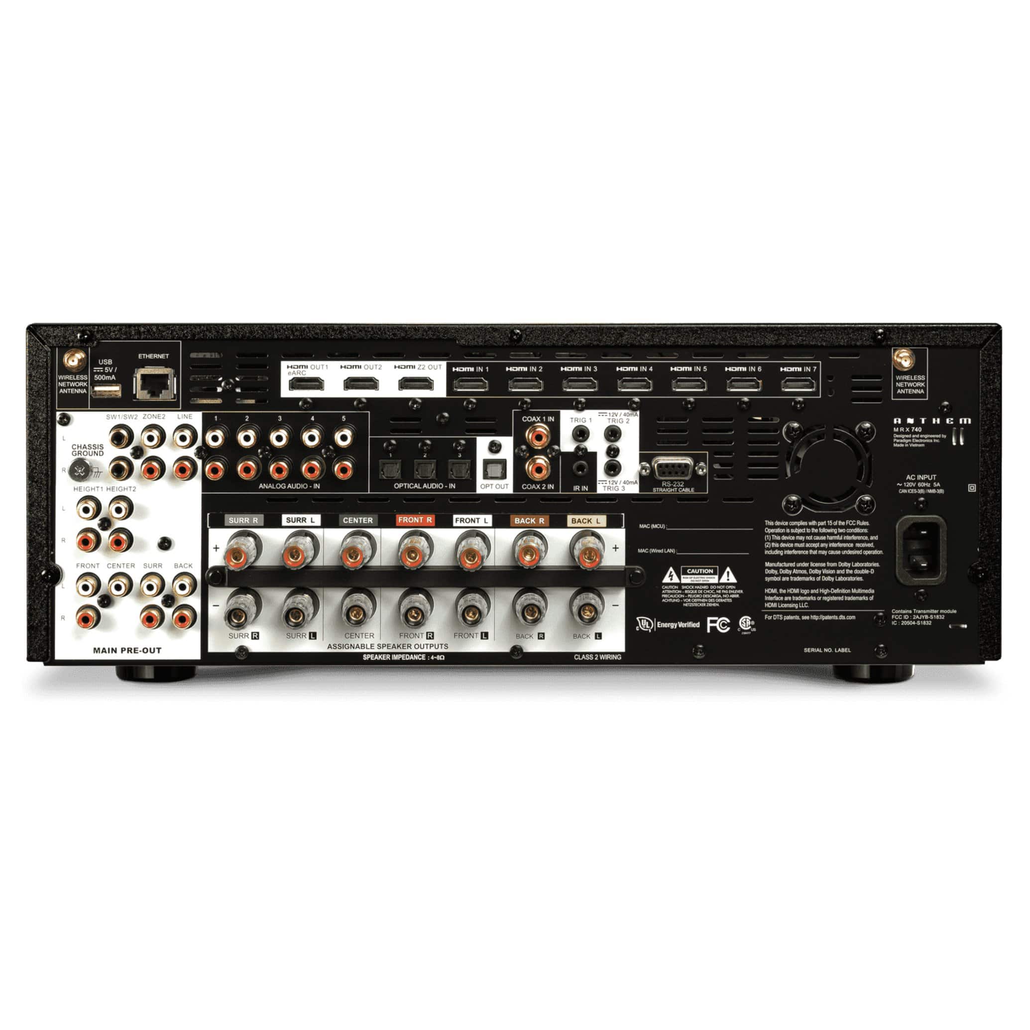 Anthem MRX 740 11.2 Pre-Amplifier / 7 Amplifier Channel A/V Receiver