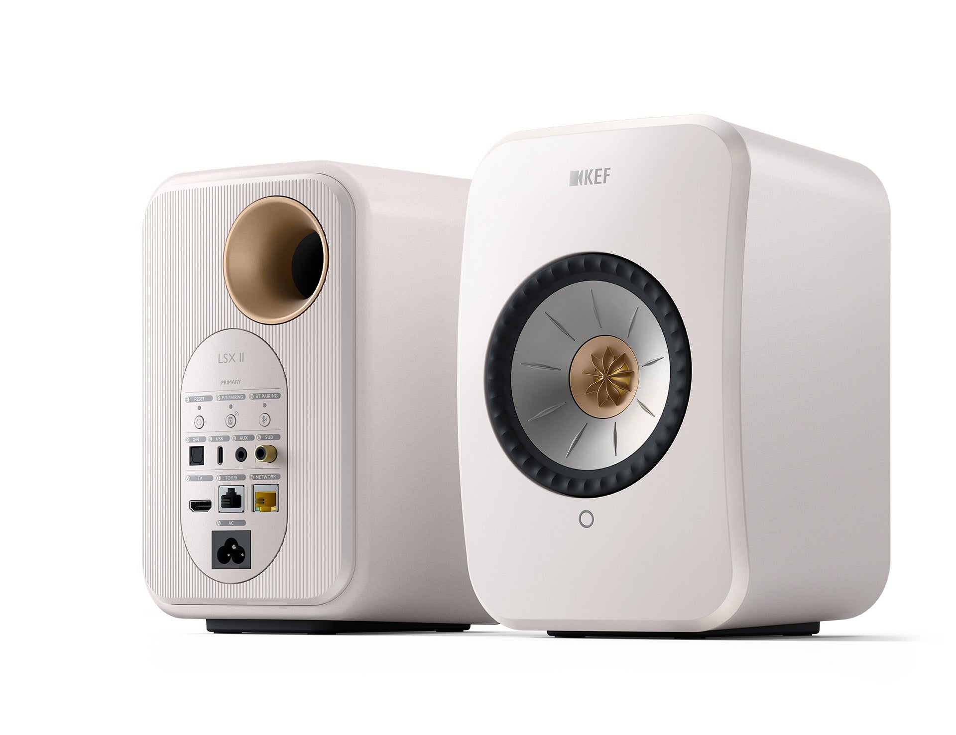 KEF LSX 2 Powered / Active Speakers #colour_mineral white