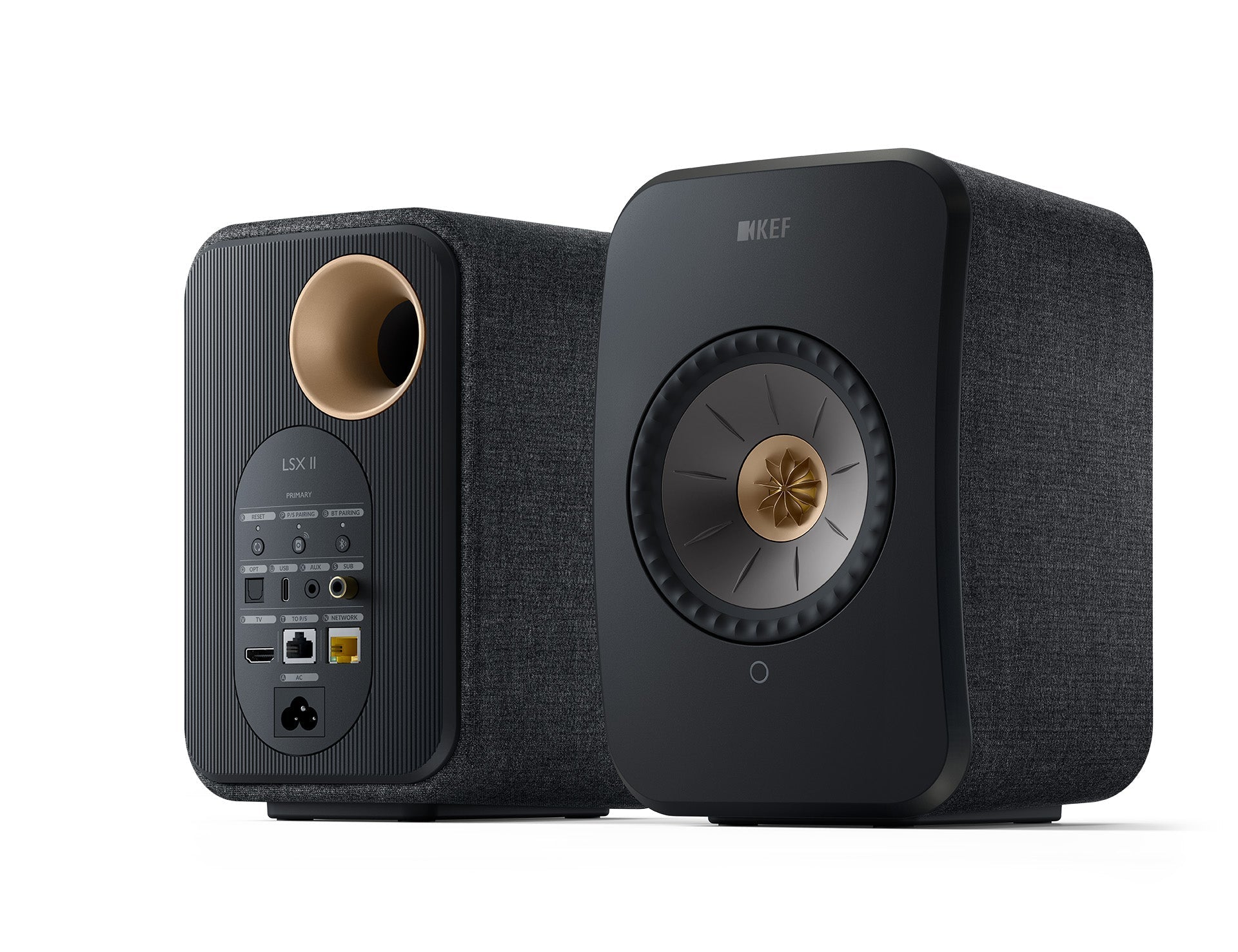 KEF LSX 2 Powered / Active Speakers #colour_carbon black