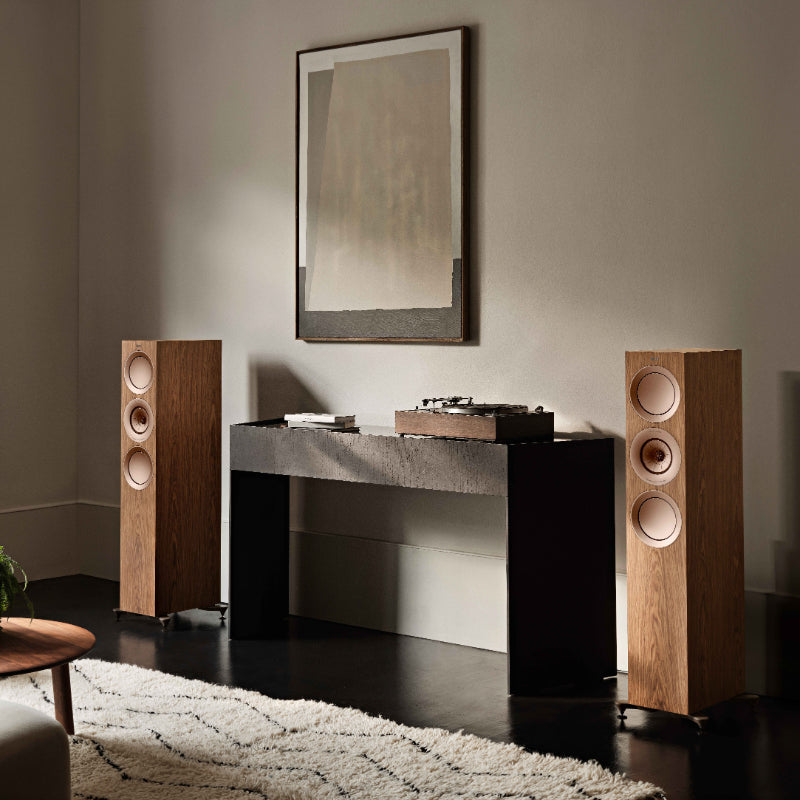 KEF R7 Meta 3-way Floorstanding Speakers #colour_walnut