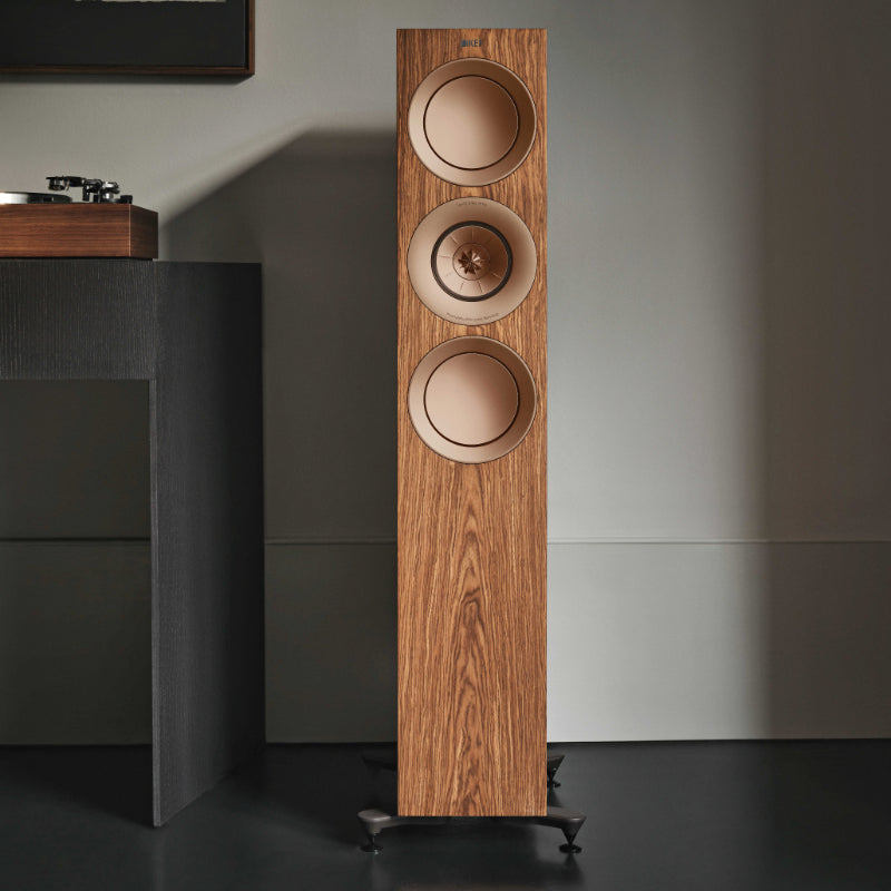 KEF R7 Meta 3-way Floorstanding Speakers #colour_walnut