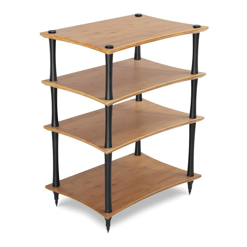 Quadraspire Q4 Evo Bamboo 4-Tier Hi-fi Rack