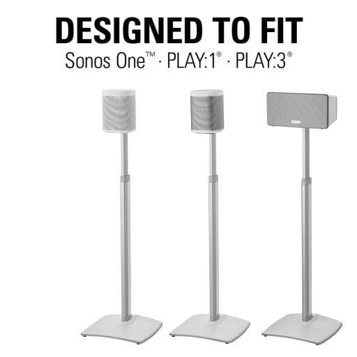 Sanus WSSA2 Sonos Speaker Stand - Dual (SONOS ONE, Sonos One SL, Play:1, and Play:3)